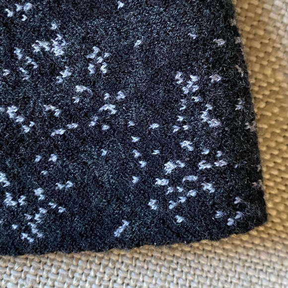 Theory Black/White Wool Blend Knit Pull On Casual Preppy Mini Skirt- Sz-S - Picture 6 of 12